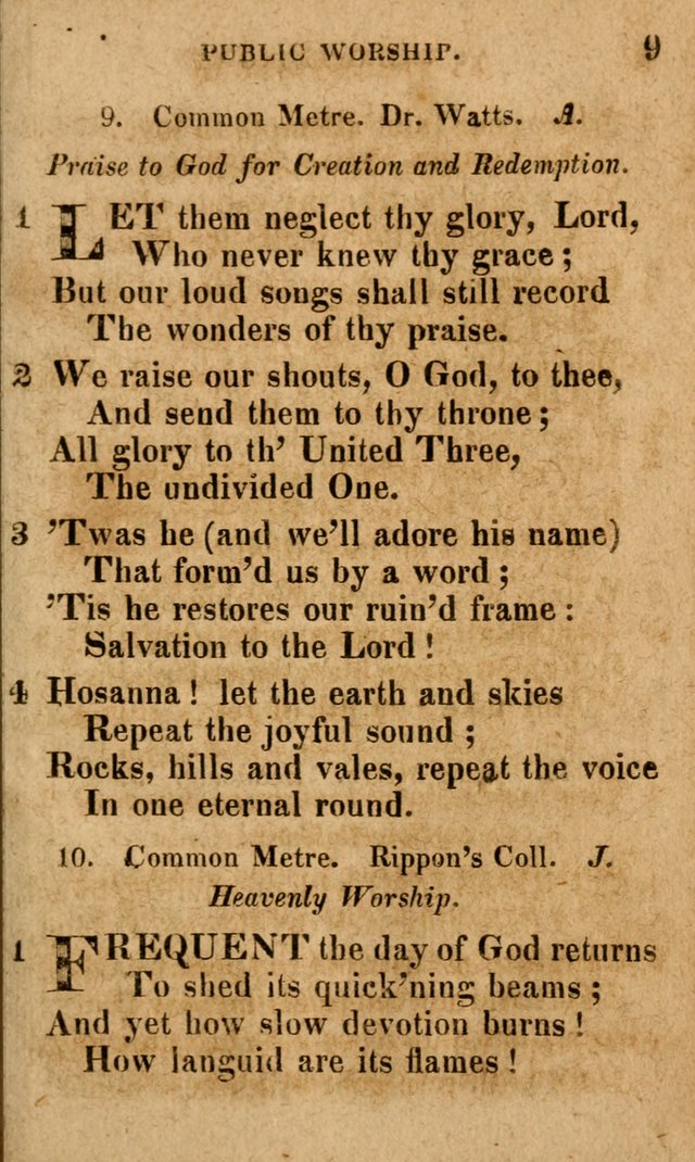 A Selection of Psalms and Hymns: done under the appointment of the Philadelphian Association (4th ed.) page 9