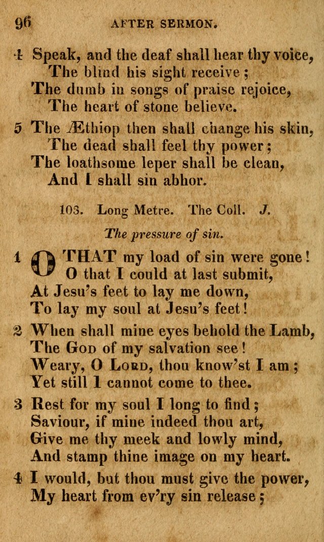 A Selection of Psalms and Hymns: done under the appointment of the Philadelphian Association (4th ed.) page 96