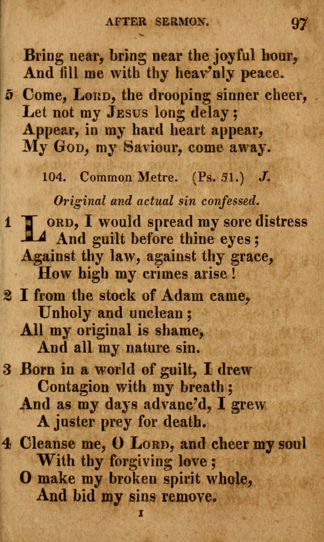 A Selection of Psalms and Hymns: done under the appointment of the Philadelphian Association (4th ed.) page 97