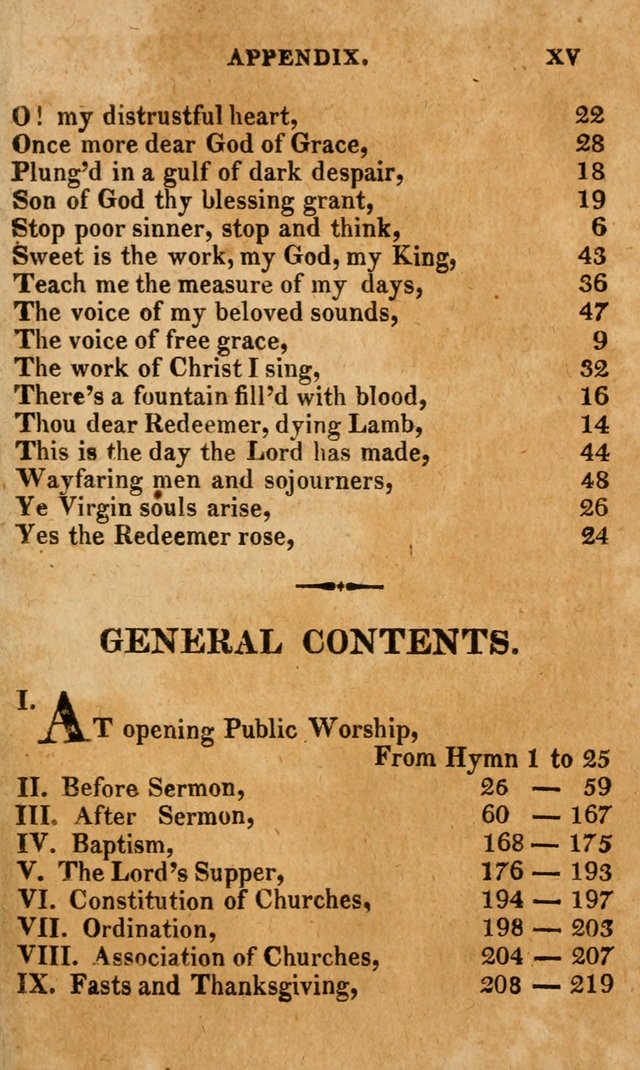 A Selection of Psalms and Hymns: done under the appointment of the Philadelphian Association (4th ed.) page xxiii