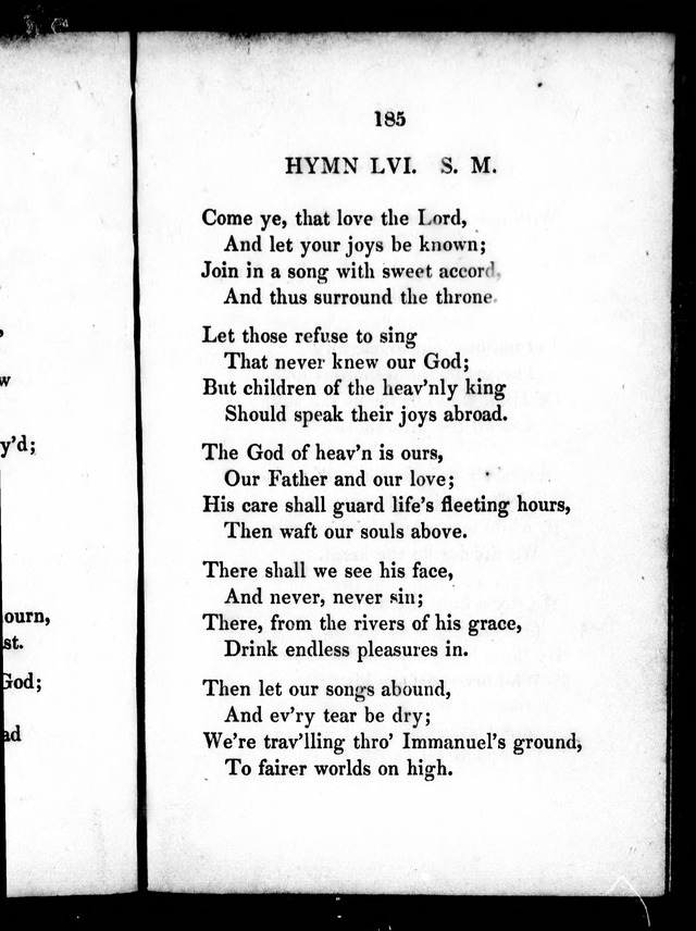 A Selection of Psalms, Hymns and Anthems, for every Sunday and principal festival throughout the year. for the use of congregations in the dioceses Quebec and Toronto. page 182