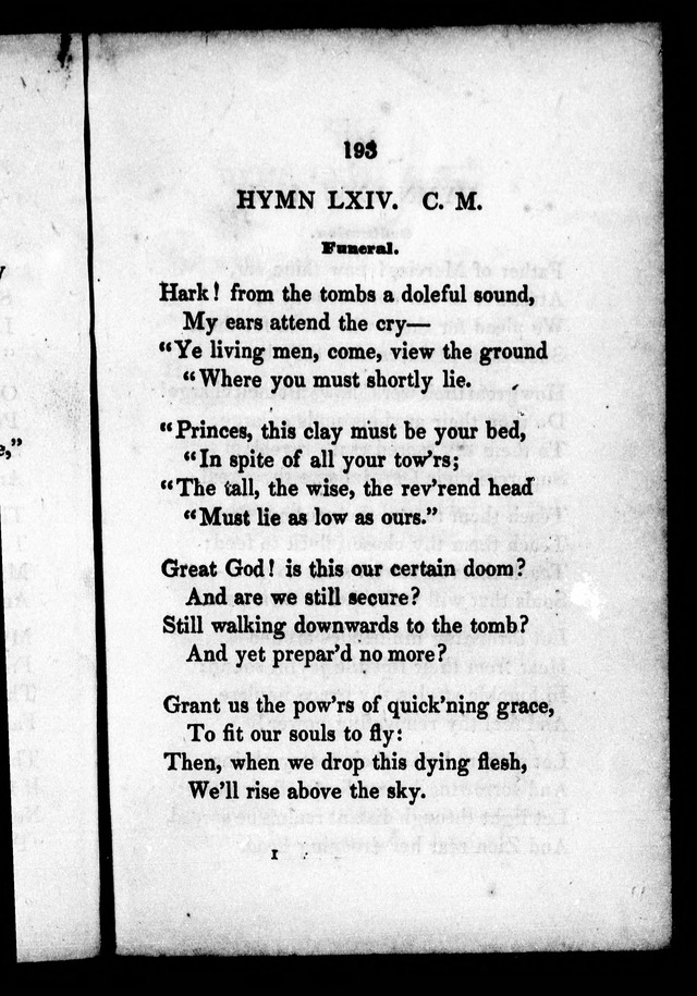 A Selection of Psalms, Hymns and Anthems, for every Sunday and principal festival throughout the year. for the use of congregations in the dioceses Quebec and Toronto. page 193