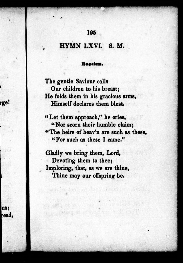 A Selection of Psalms, Hymns and Anthems, for every Sunday and principal festival throughout the year. for the use of congregations in the dioceses Quebec and Toronto. page 195