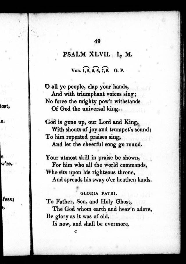 A Selection of Psalms, Hymns and Anthems, for every Sunday and principal festival throughout the year. for the use of congregations in the dioceses Quebec and Toronto. page 43