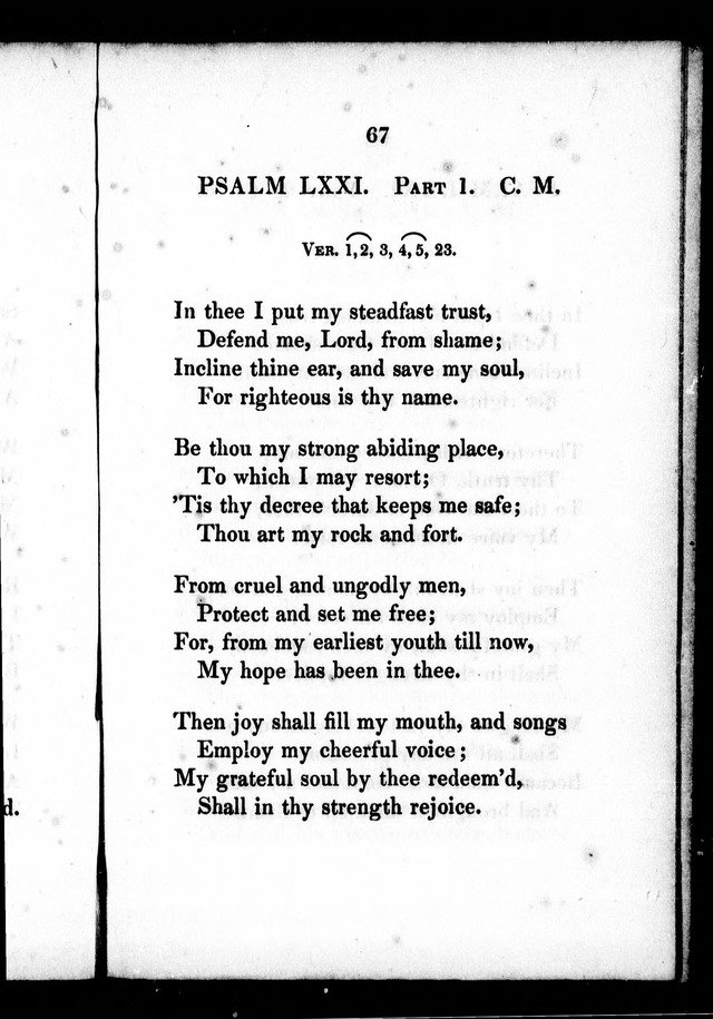 A Selection of Psalms, Hymns and Anthems, for every Sunday and principal festival throughout the year. for the use of congregations in the dioceses Quebec and Toronto. page 61