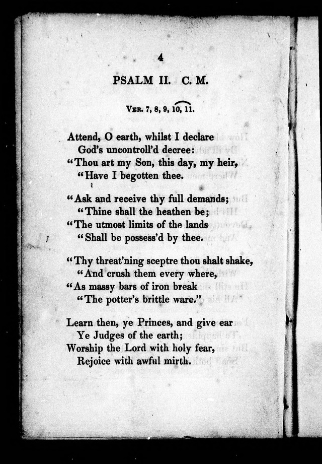 A Selection of Psalms, Hymns and Anthems, for every Sunday and principal festival throughout the year. for the use of congregations in the dioceses Quebec and Toronto. page viii