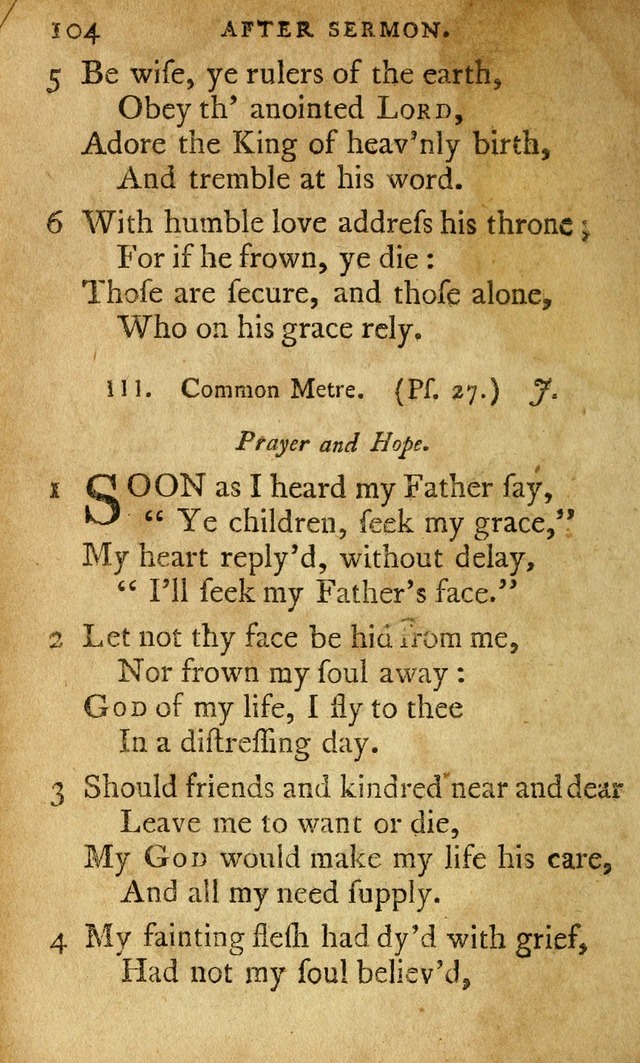 A Selection of Psalms and Hymns: done under appointment of the Philadelphian Association (2nd ed) page 128