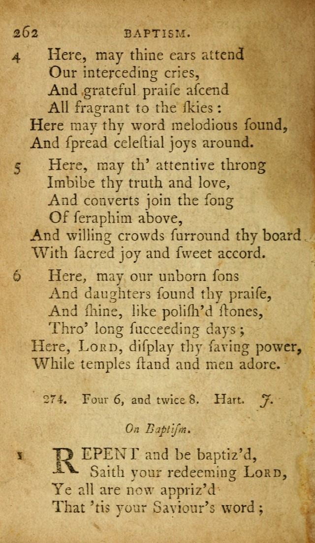 A Selection of Psalms and Hymns: done under appointment of the Philadelphian Association (2nd ed) page 278