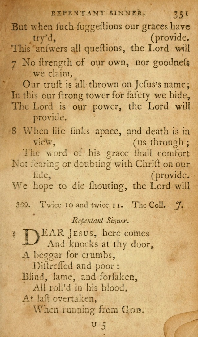 A Selection of Psalms and Hymns: done under appointment of the Philadelphian Association (2nd ed) page 367