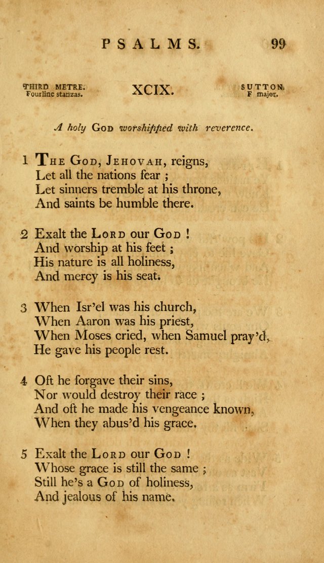 A Selection of Psalms and Hymns, Embracing all the Varieties of Subjects page 101