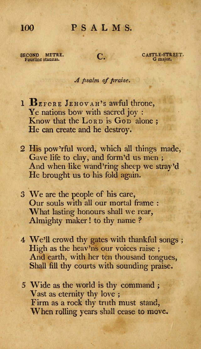 A Selection of Psalms and Hymns, Embracing all the Varieties of Subjects page 102