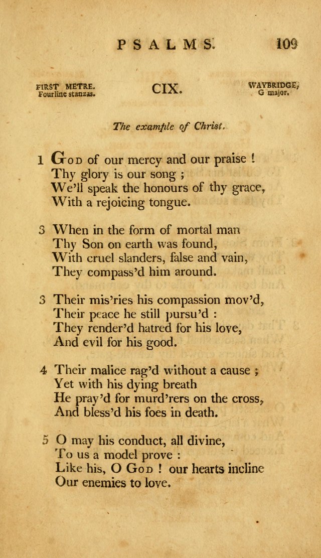 A Selection of Psalms and Hymns, Embracing all the Varieties of Subjects page 111