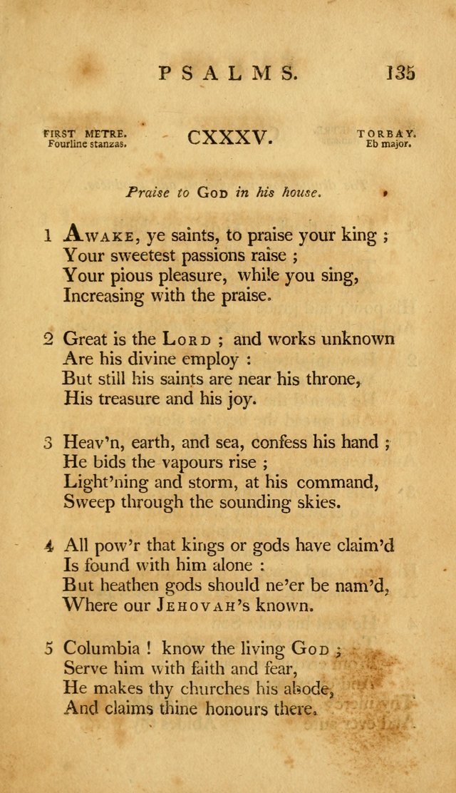 A Selection of Psalms and Hymns, Embracing all the Varieties of Subjects page 137