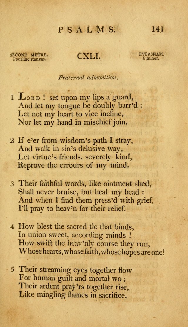 A Selection of Psalms and Hymns, Embracing all the Varieties of Subjects page 143