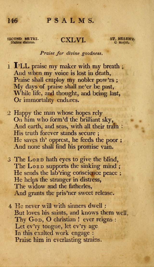 A Selection of Psalms and Hymns, Embracing all the Varieties of Subjects page 148