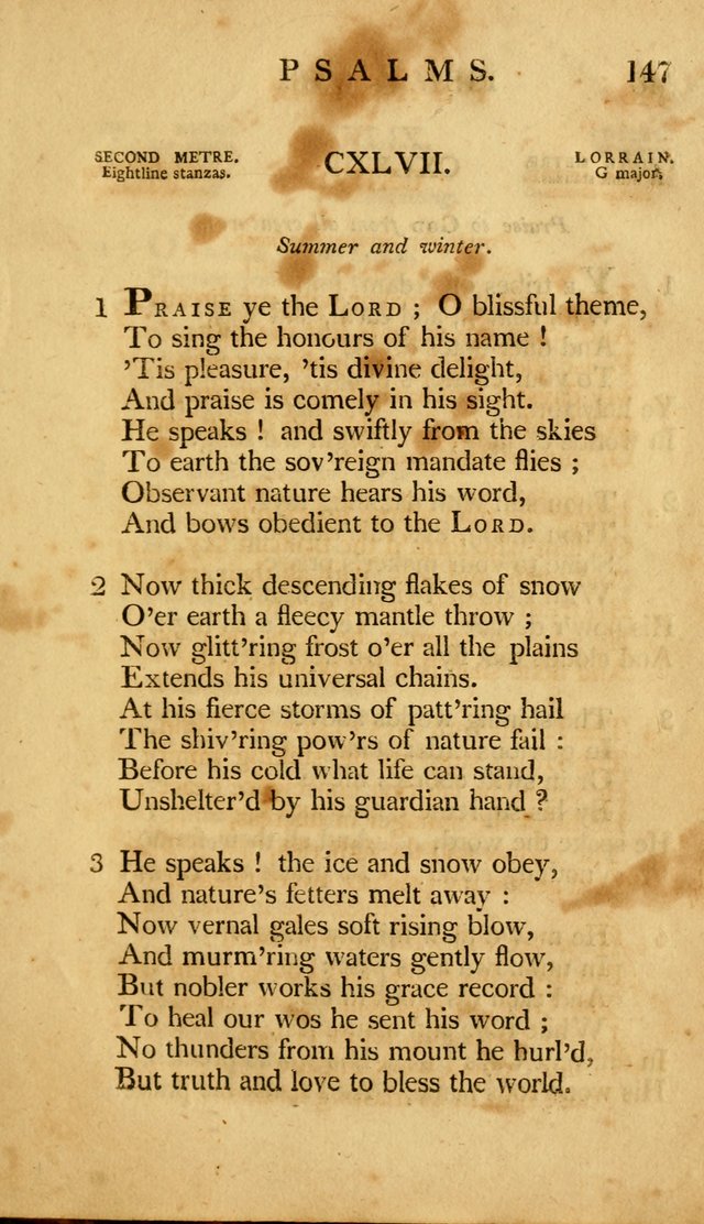 A Selection of Psalms and Hymns, Embracing all the Varieties of Subjects page 149