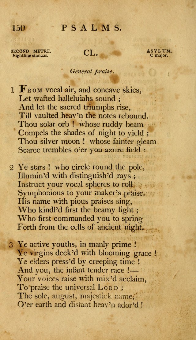 A Selection of Psalms and Hymns, Embracing all the Varieties of Subjects page 152