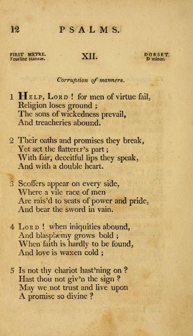 A Selection of Psalms and Hymns, Embracing all the Varieties of Subjects page 16