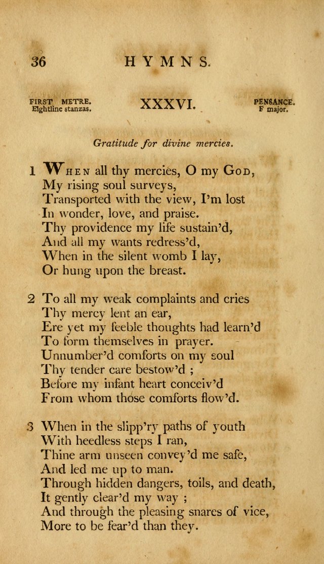 A Selection of Psalms and Hymns, Embracing all the Varieties of Subjects page 188