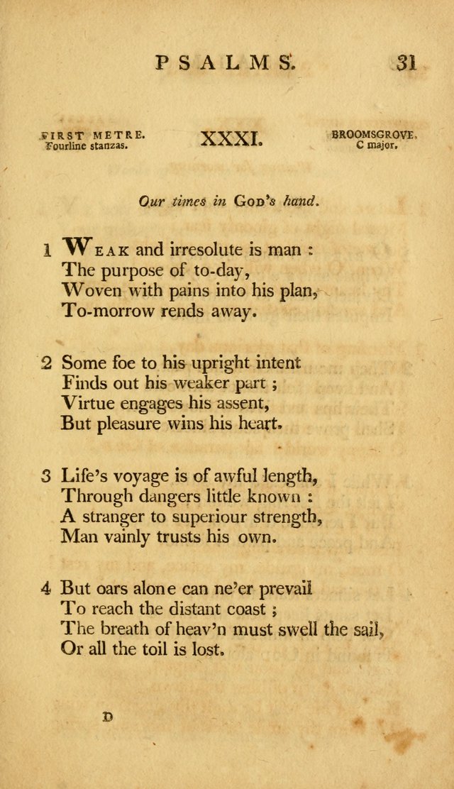 A Selection of Psalms and Hymns, Embracing all the Varieties of Subjects page 35