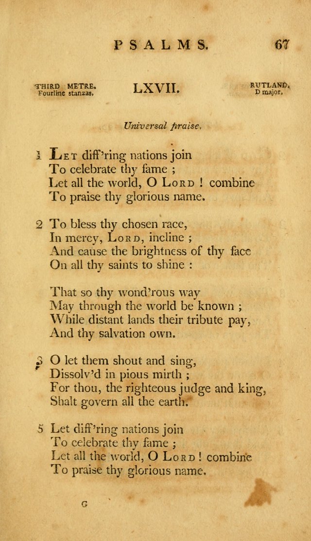 A Selection of Psalms and Hymns, Embracing all the Varieties of Subjects page 71