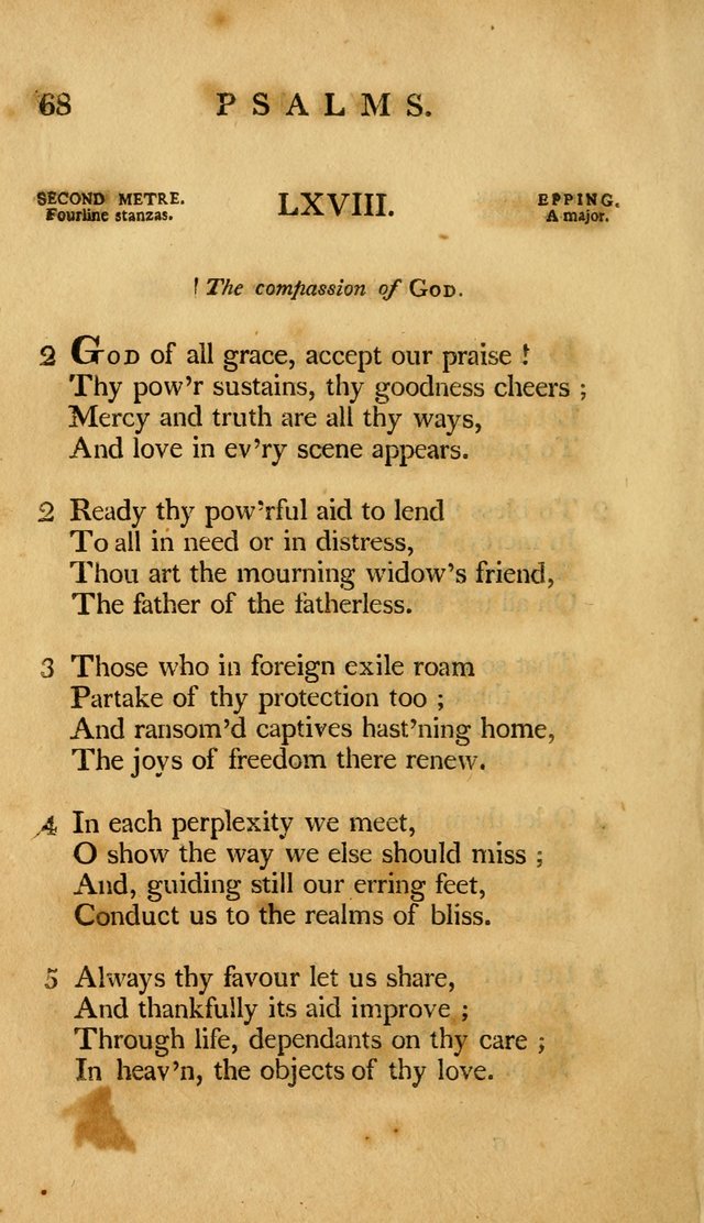 A Selection of Psalms and Hymns, Embracing all the Varieties of Subjects page 72