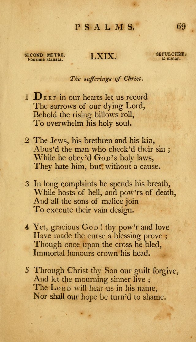 A Selection of Psalms and Hymns, Embracing all the Varieties of Subjects page 73