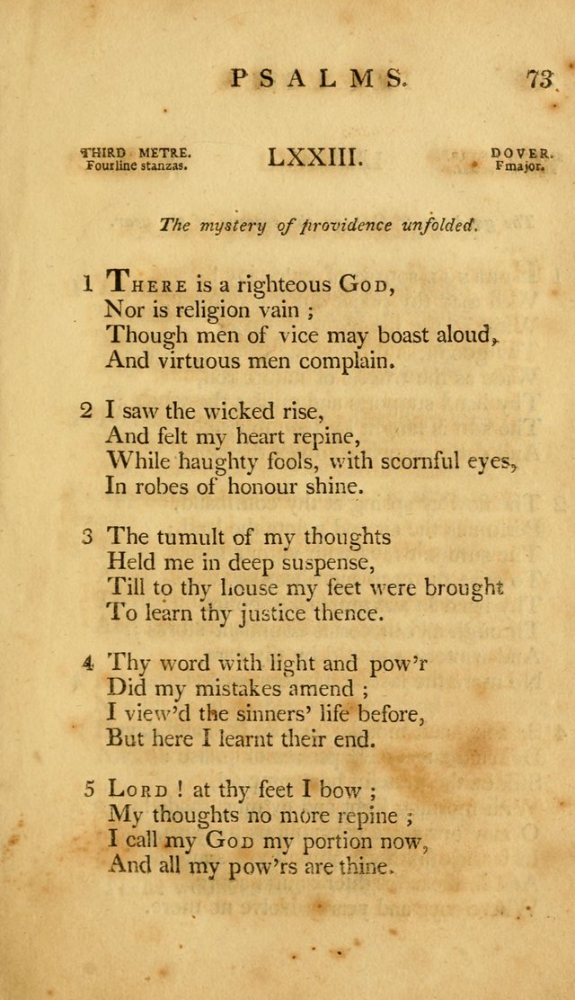 A Selection of Psalms and Hymns, Embracing all the Varieties of Subjects page 77