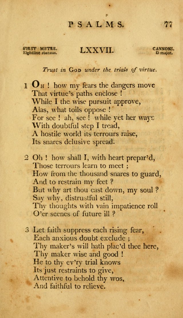 A Selection of Psalms and Hymns, Embracing all the Varieties of Subjects page 79