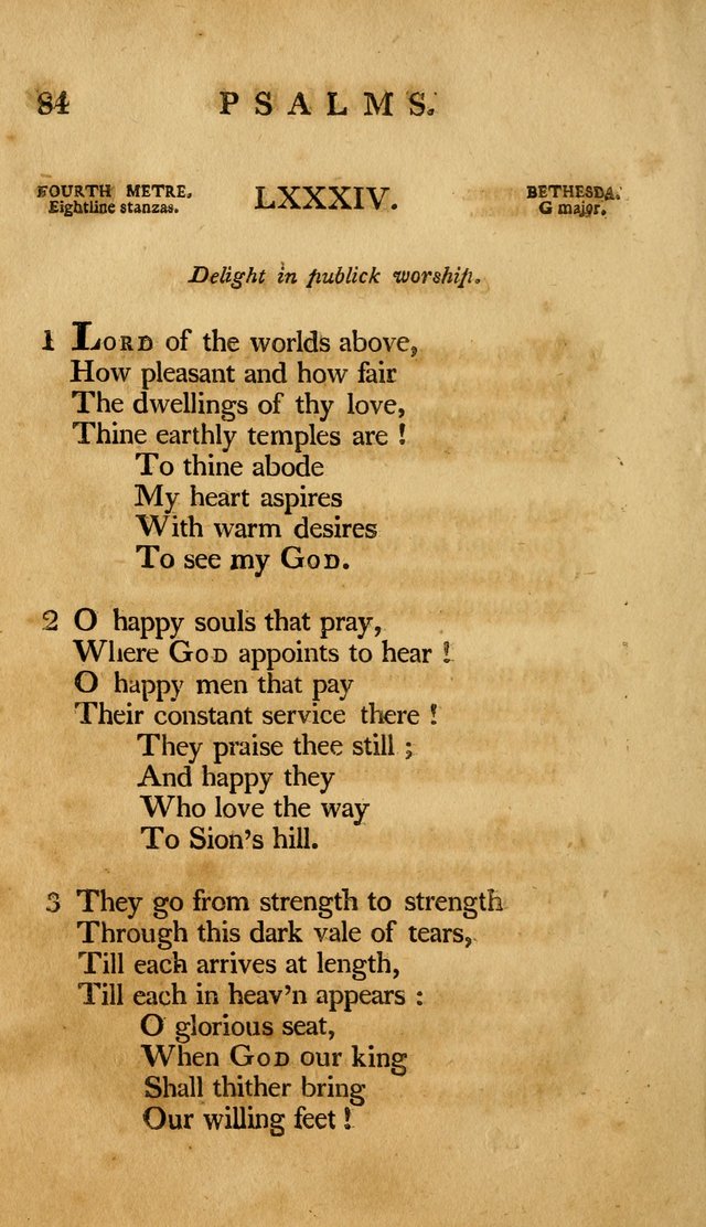 A Selection of Psalms and Hymns, Embracing all the Varieties of Subjects page 86