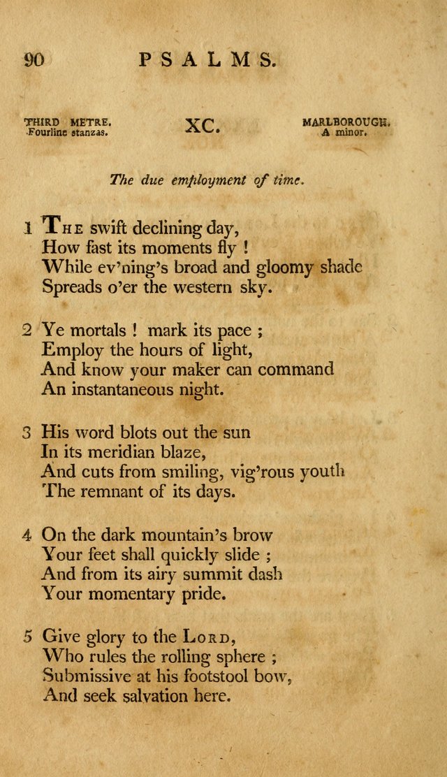 A Selection of Psalms and Hymns, Embracing all the Varieties of Subjects page 92