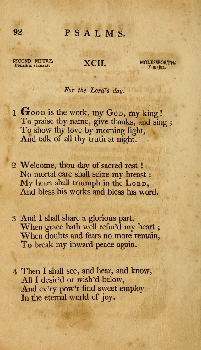 A Selection of Psalms and Hymns, Embracing all the Varieties of Subjects page 94