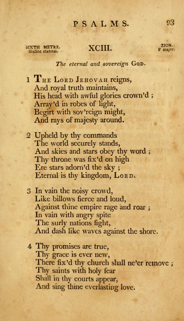 A Selection of Psalms and Hymns, Embracing all the Varieties of Subjects page 95