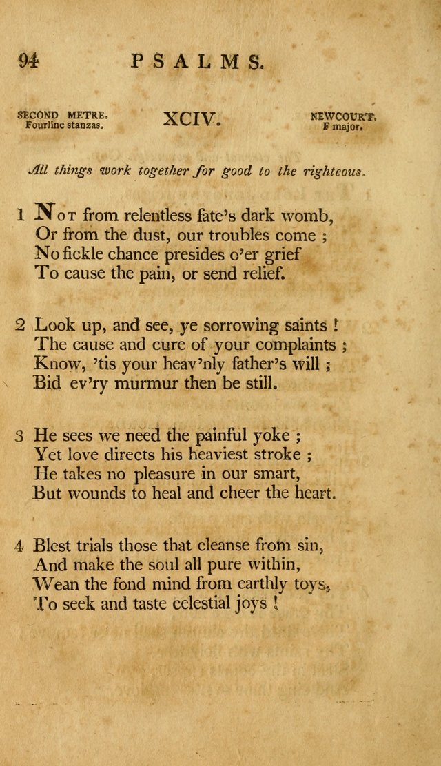 A Selection of Psalms and Hymns, Embracing all the Varieties of Subjects page 96