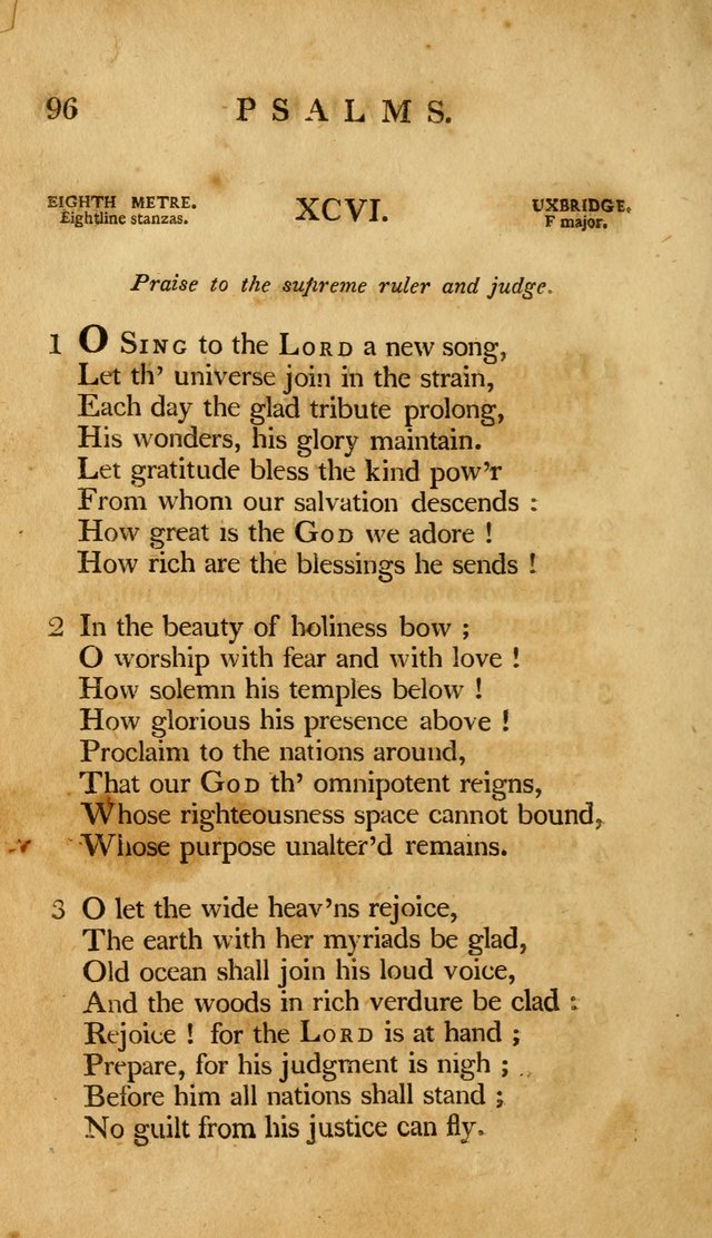 A Selection of Psalms and Hymns, Embracing all the Varieties of Subjects page 98