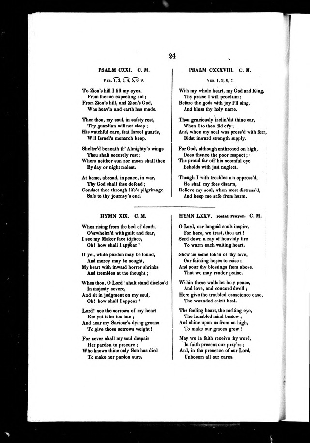 A Selection of Psalms and Hymns: for every Sunday and principle festival throughout the year for the use of congregations in the Diocess of Quebec page 20