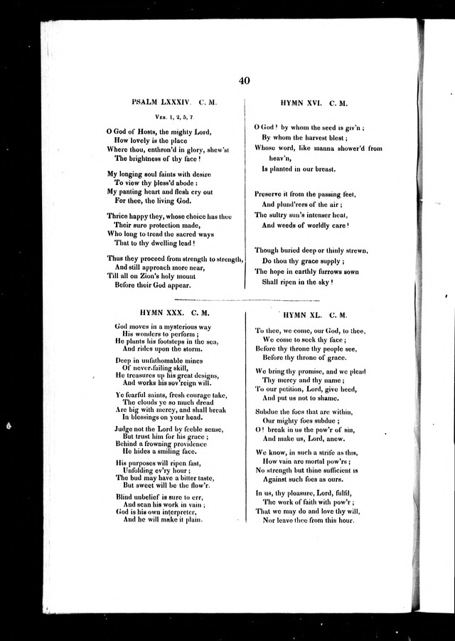 A Selection of Psalms and Hymns: for every Sunday and principle festival throughout the year for the use of congregations in the Diocess of Quebec page 36