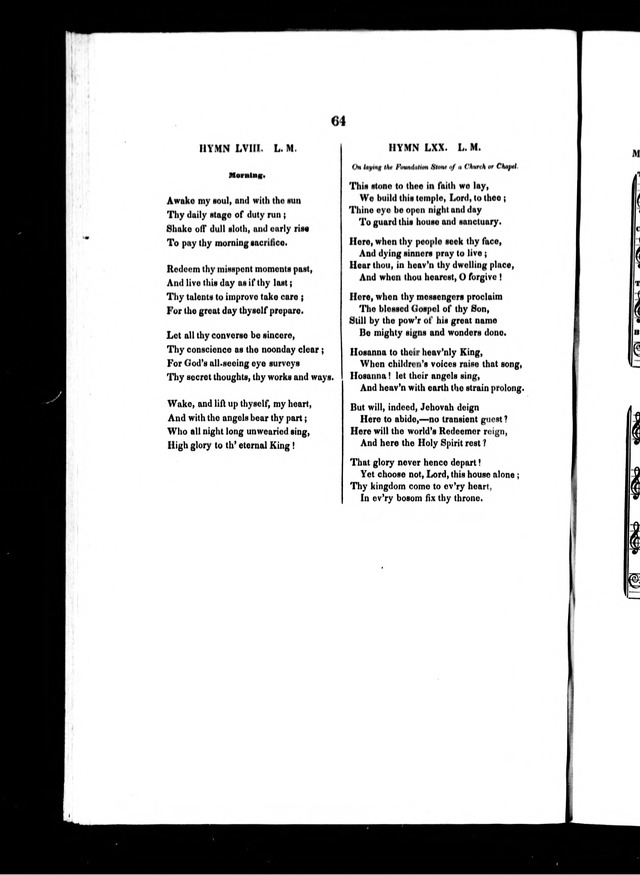 A Selection of Psalms and Hymns: for every Sunday and principle festival throughout the year for the use of congregations in the Diocess of Quebec page 60