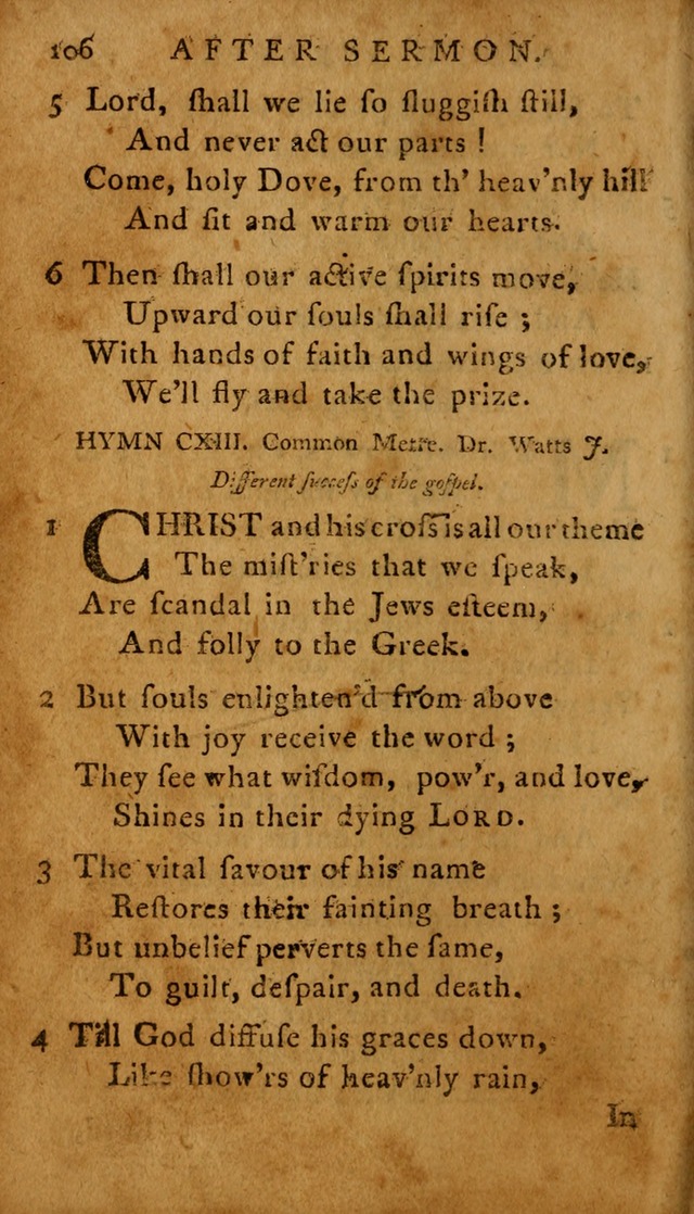 A Selection of Psalms and Hymns: done under the appointment of  the Philadelphian Association page 106