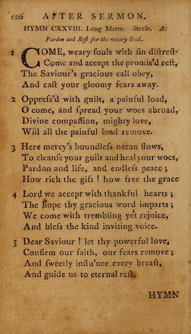 A Selection of Psalms and Hymns: done under the appointment of  the Philadelphian Association page 120