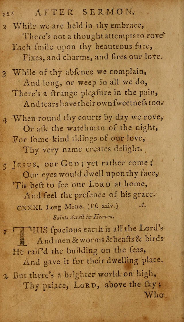 A Selection of Psalms and Hymns: done under the appointment of  the Philadelphian Association page 122