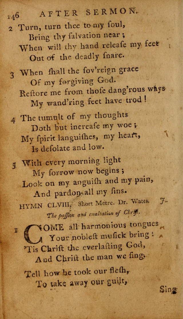 A Selection of Psalms and Hymns: done under the appointment of  the Philadelphian Association page 146