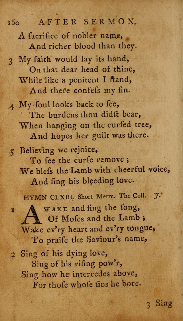 A Selection of Psalms and Hymns: done under the appointment of  the Philadelphian Association page 150