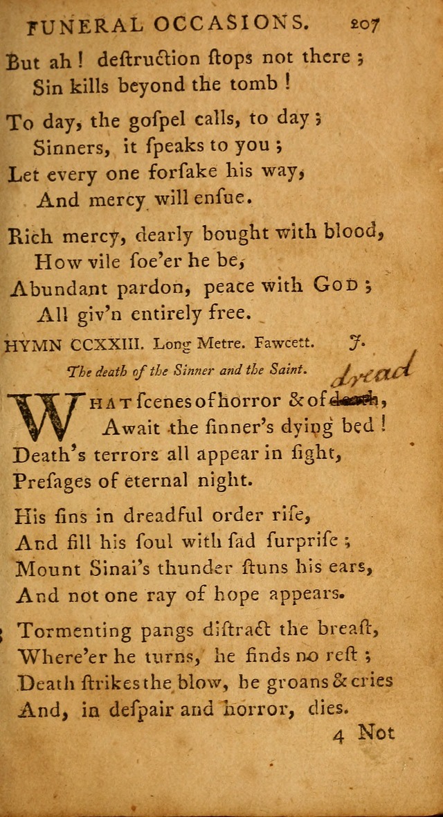 A Selection of Psalms and Hymns: done under the appointment of  the Philadelphian Association page 217