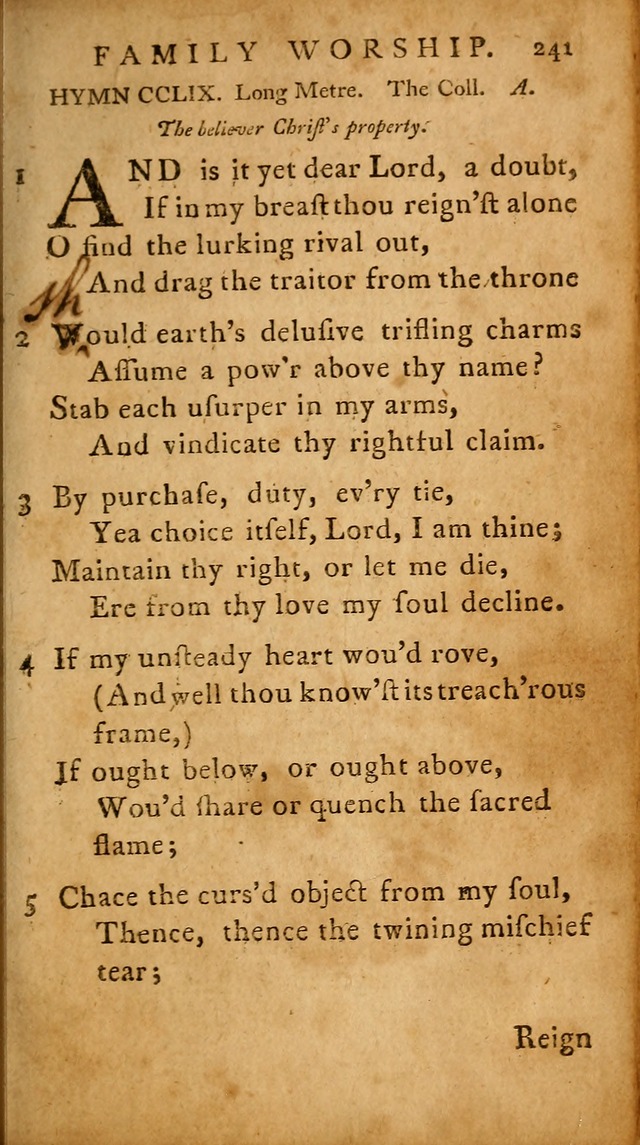 A Selection of Psalms and Hymns: done under the appointment of  the Philadelphian Association page 251