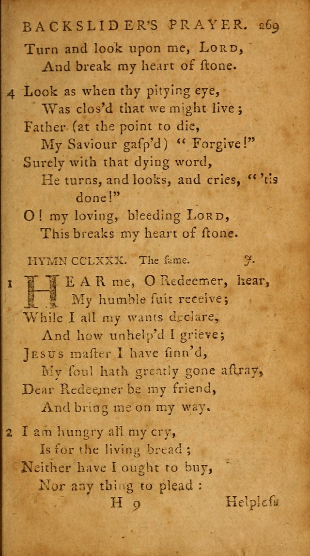 A Selection of Psalms and Hymns: done under the appointment of  the Philadelphian Association page 279