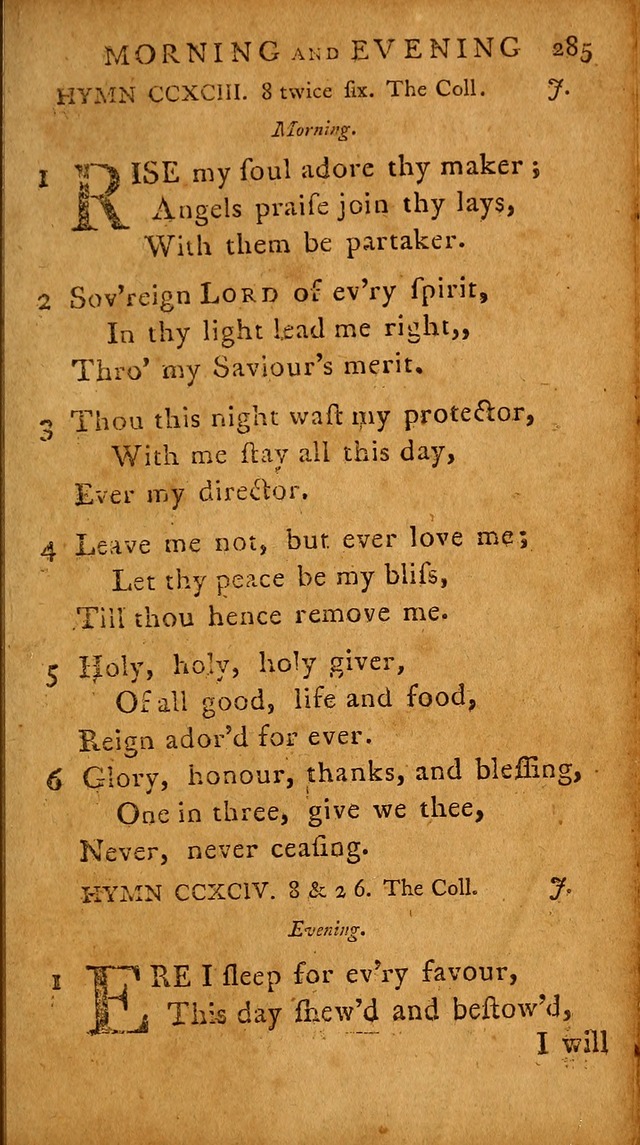 A Selection of Psalms and Hymns: done under the appointment of  the Philadelphian Association page 295