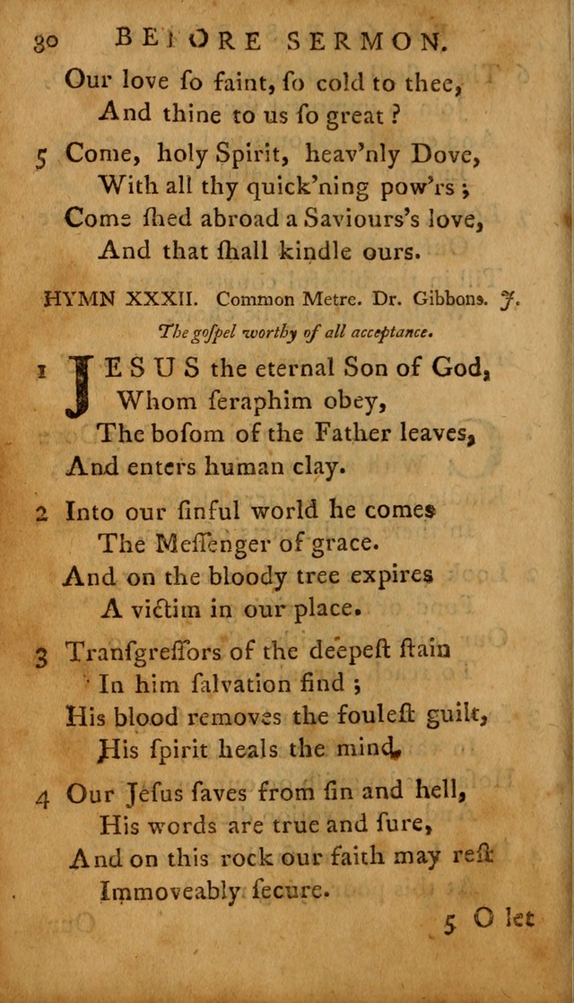 A Selection of Psalms and Hymns: done under the appointment of  the Philadelphian Association page 30