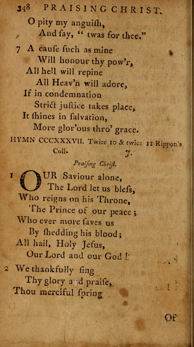 A Selection of Psalms and Hymns: done under the appointment of  the Philadelphian Association page 358