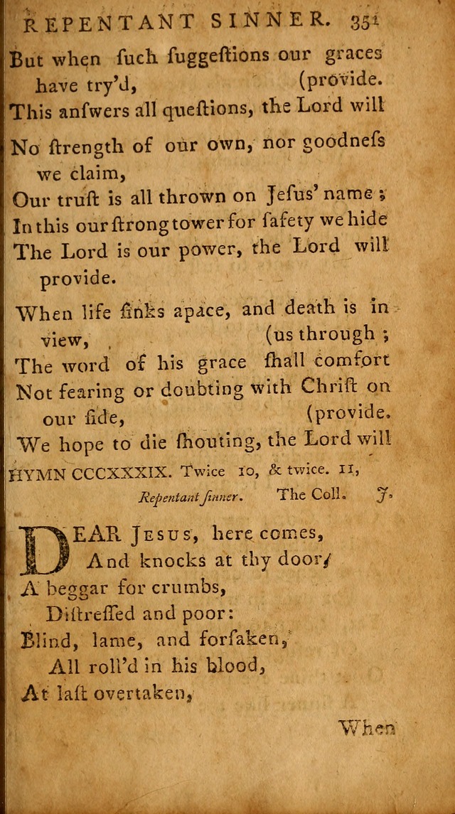 A Selection of Psalms and Hymns: done under the appointment of  the Philadelphian Association page 361